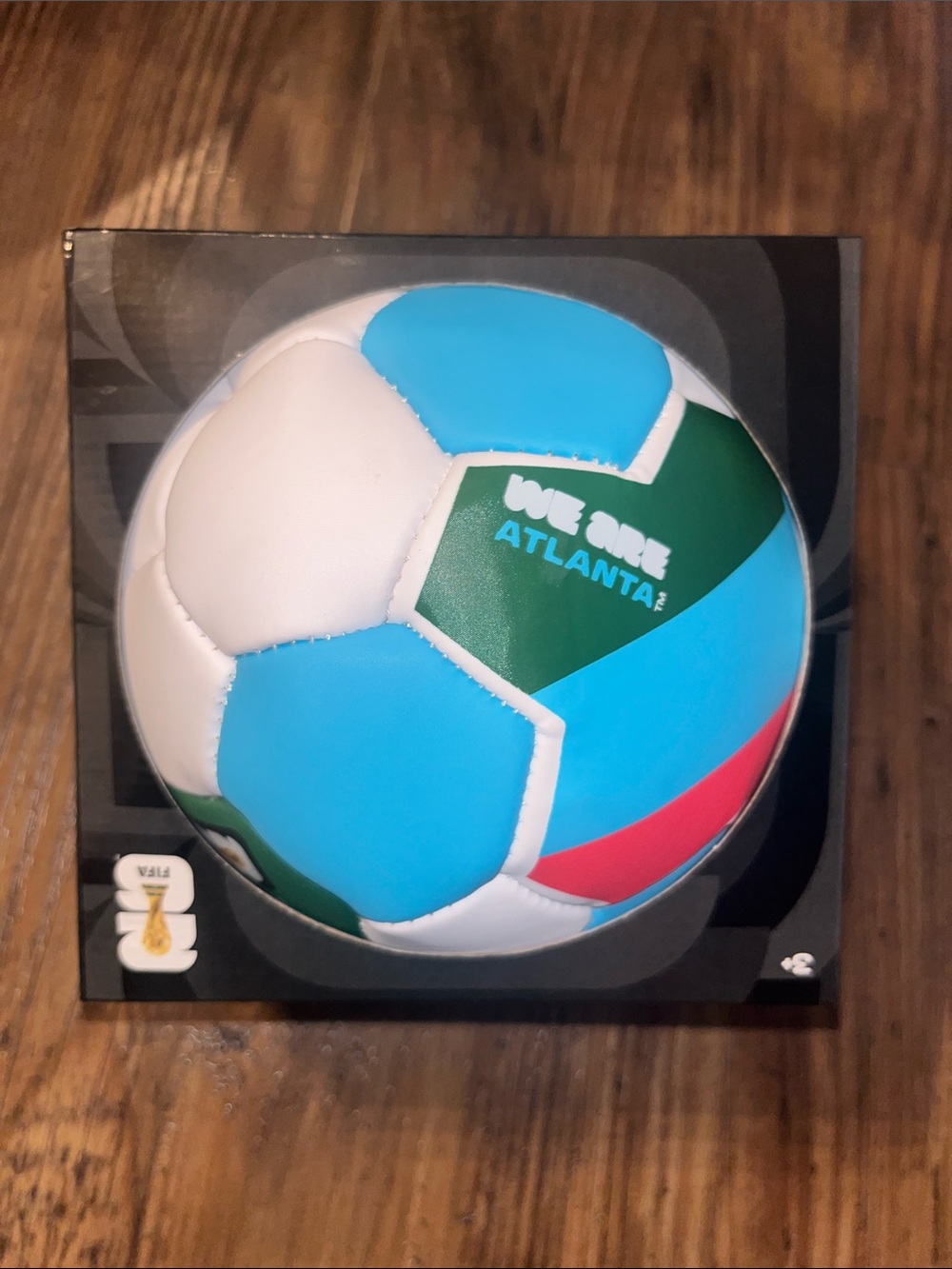 FIFA We Are Atlanta Soccer Ball - White, Light Blue, Green, Red